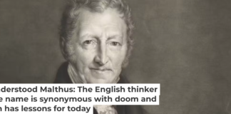 A portrait of Thomas Malthus by John Linnell. Wellcome Collection via Wikimedia Commons, CC BY